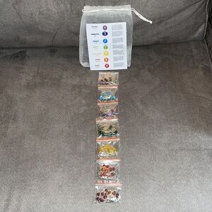7 Chakra Necklaces.  22” length.